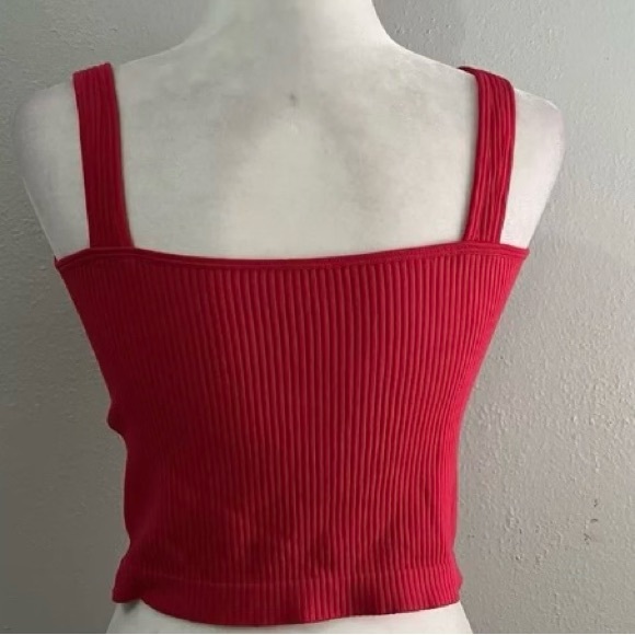 Free People ribbed brami top red M - Picture 7 of 9